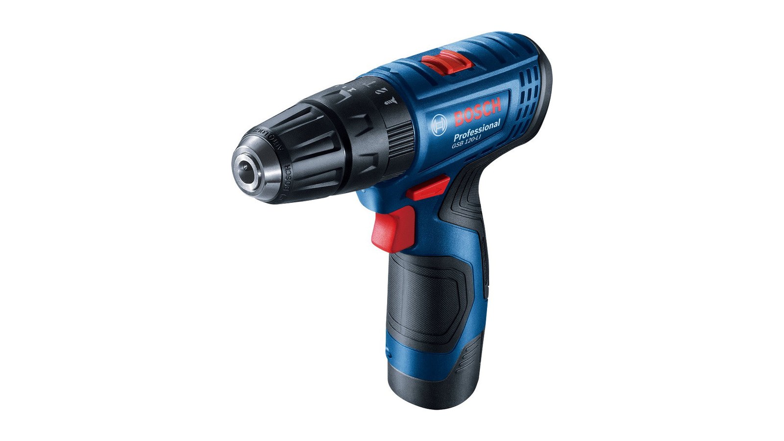 BOSCH Professional Vrtačka AKU s příklepem GSB 120-LI, sada vrtáků a bitů 0.601.9G8.102 (2 × 2 Ah)