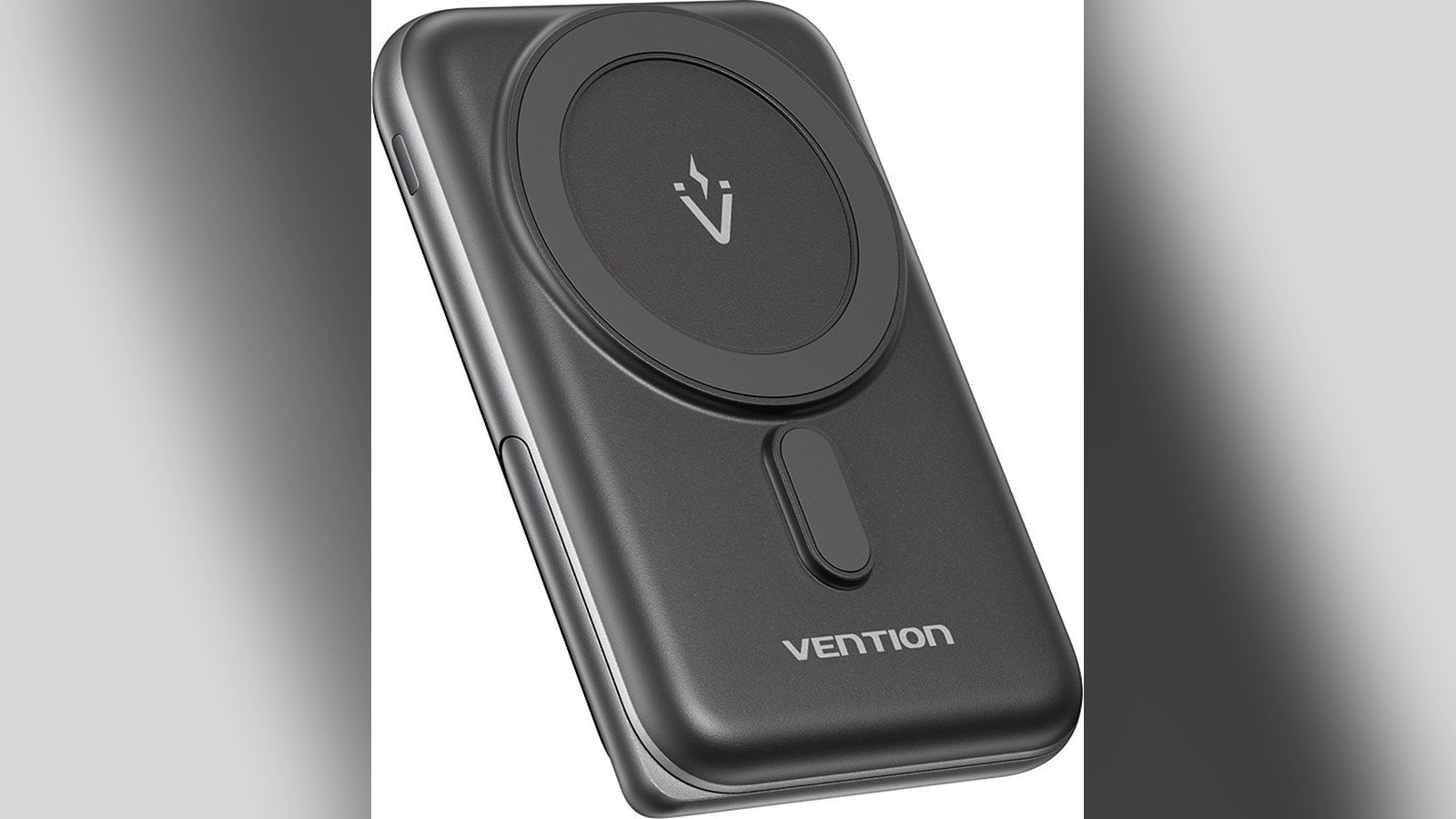 Vention 10000mAh Magnetic Wireless Power Bank (USB-C + Wireless) 20W Black