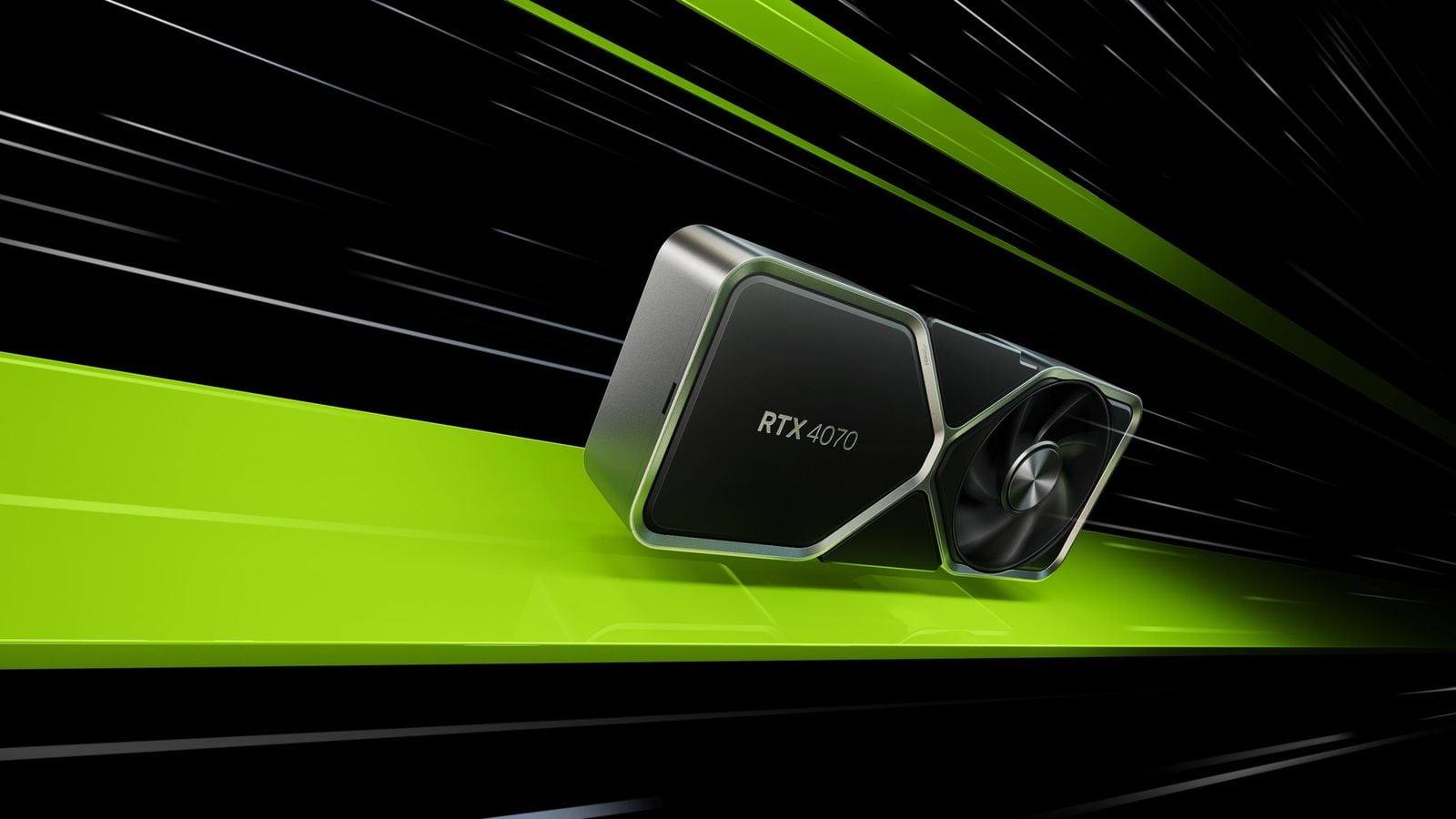 Grafická karta GeForce RTX 4070, oficiální produktová fotka