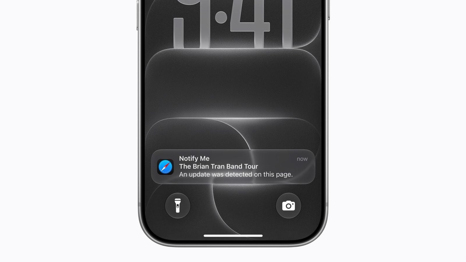 Na iPhone 18 Pro funkce Upozornit mě zobrazuje změnu webu na uzamčené obrazovce