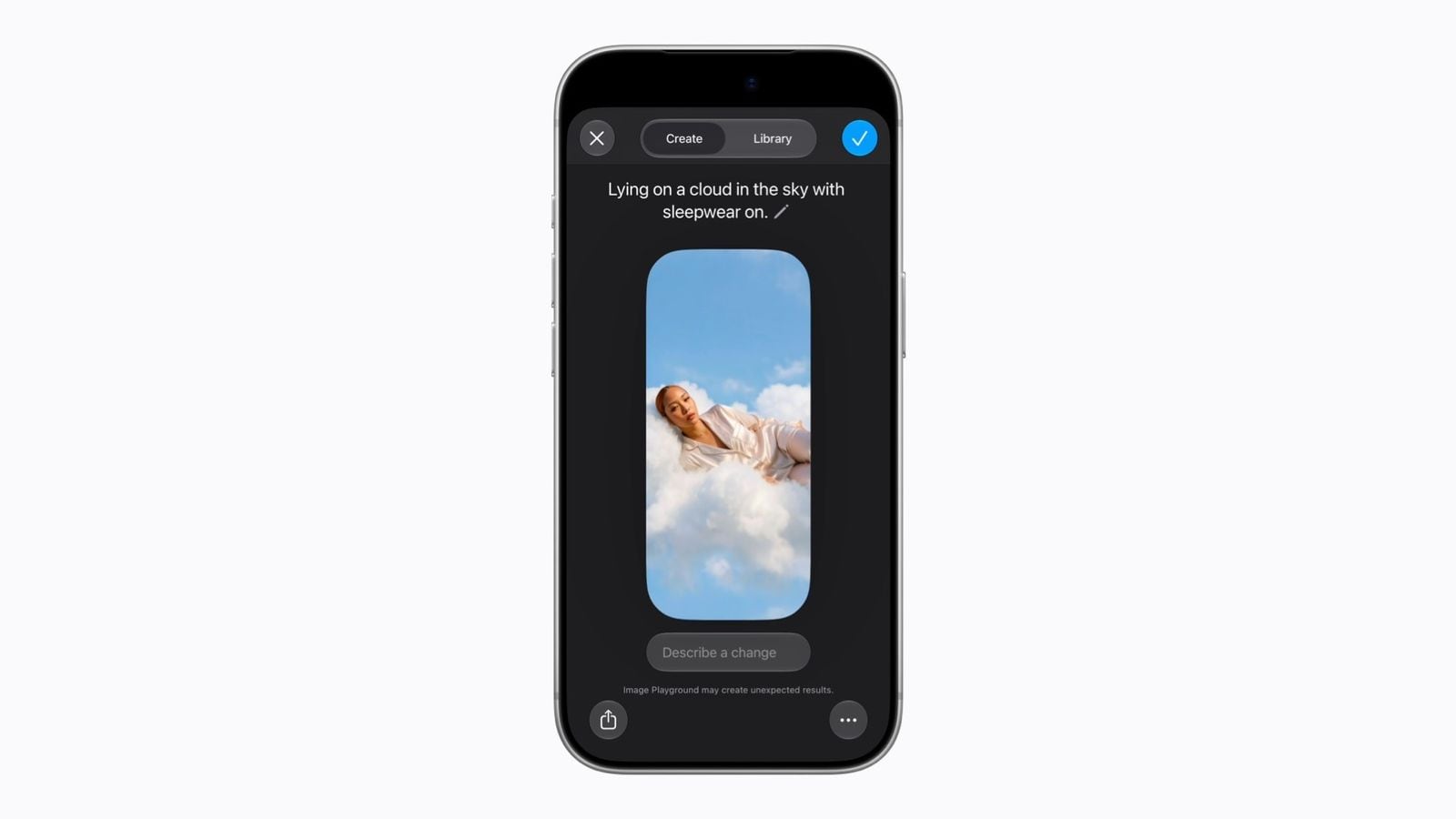 Na iPhonu 18 Pro uživatel využívá aplikaci Image Playground