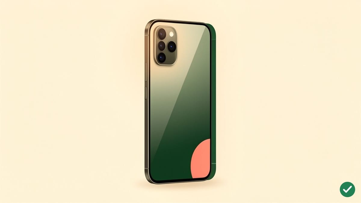 Ilustrace moderního smartphonu s trojitým fotoaparátem