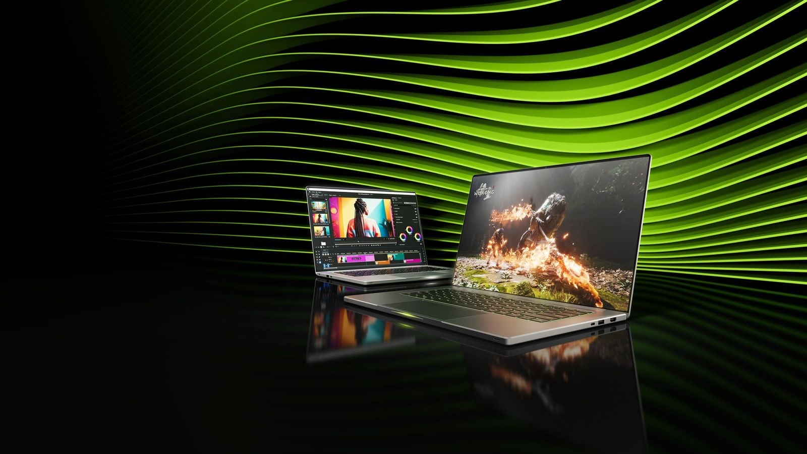 Herní notebooky s GeForce RTX 50, oficiální fotka