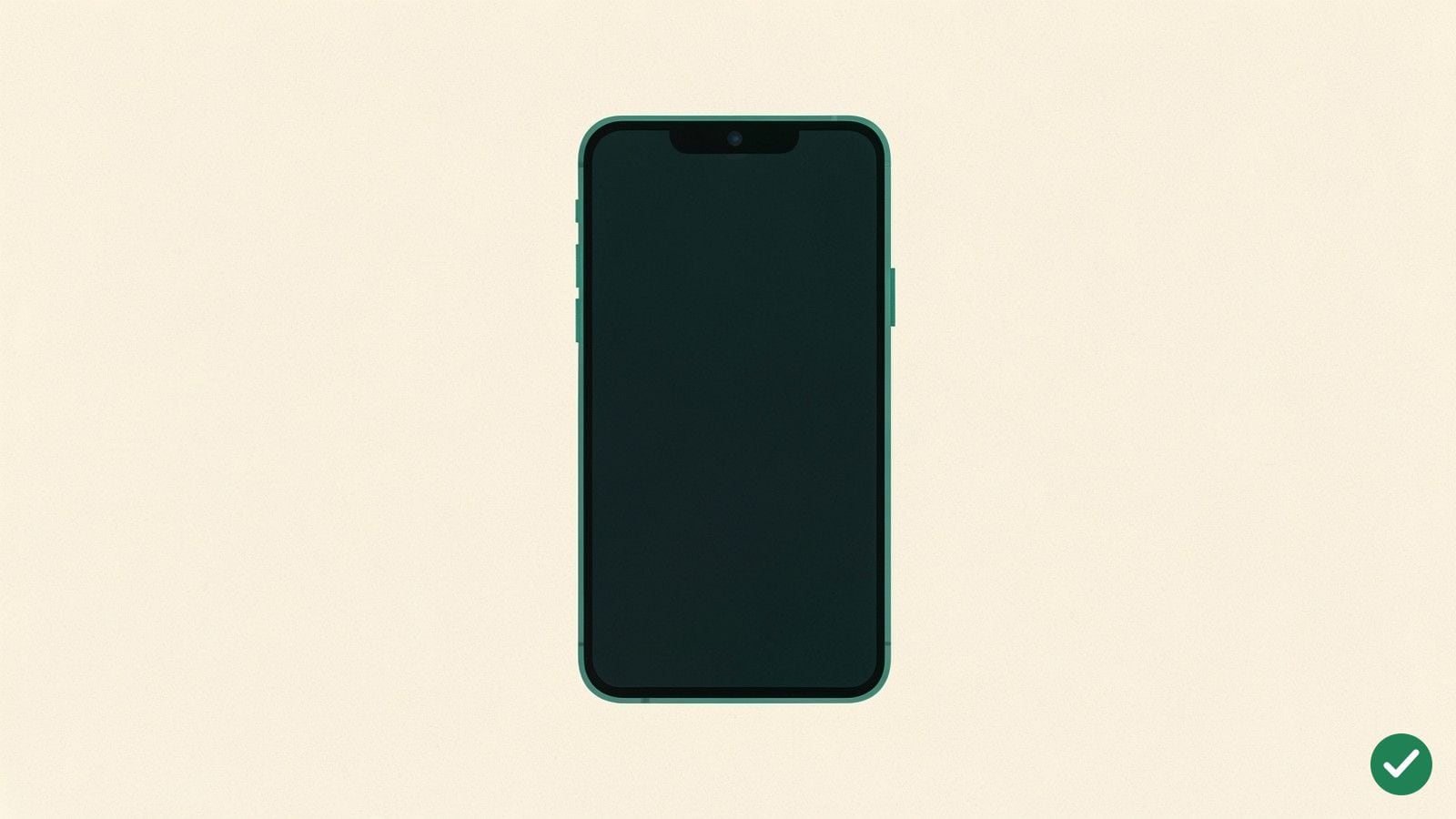 Ilustrace moderního smartphonu zepředu