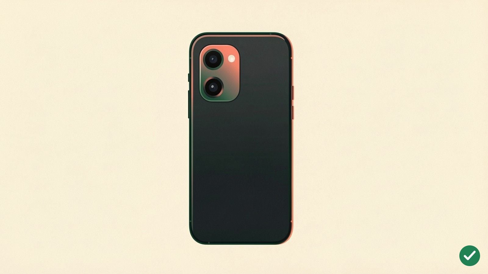 Ilustrace smartphonu zezadu se třemi kulatými objektivy fotoaparátu