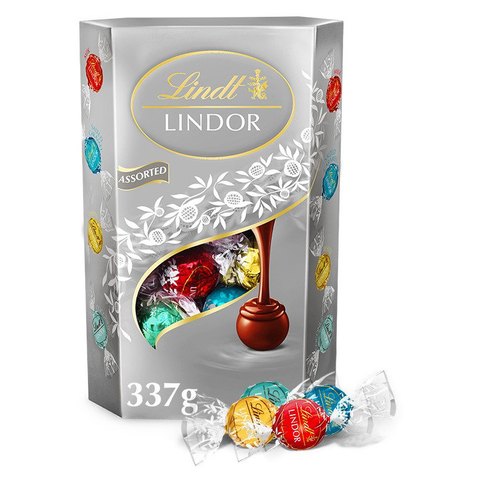 Lindt Lindor stříbrný mix 337 g