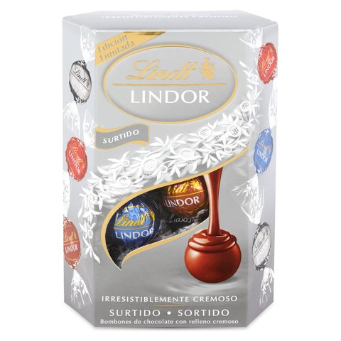 Lindt Lindor bonboniéra Stříbrný mix 200 g